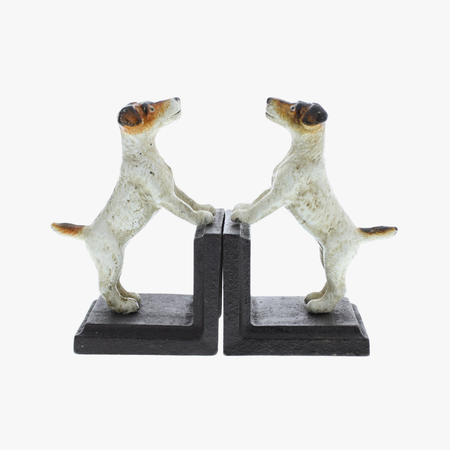 Jack Russell Cast Iron Bookends