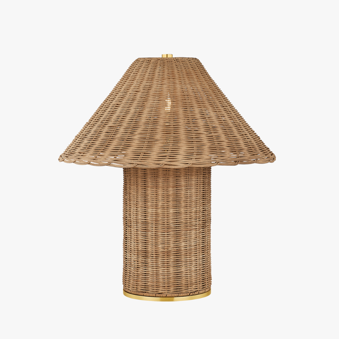 Jana Wicker Table Lamp by Dear Keaton
