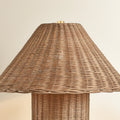 Jana Wicker Table Lamp shade closeup
