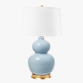Jasper Periwinkle Blue Double Gourd Lamp