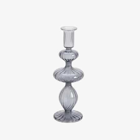 Joie Blue Glass Candlestick