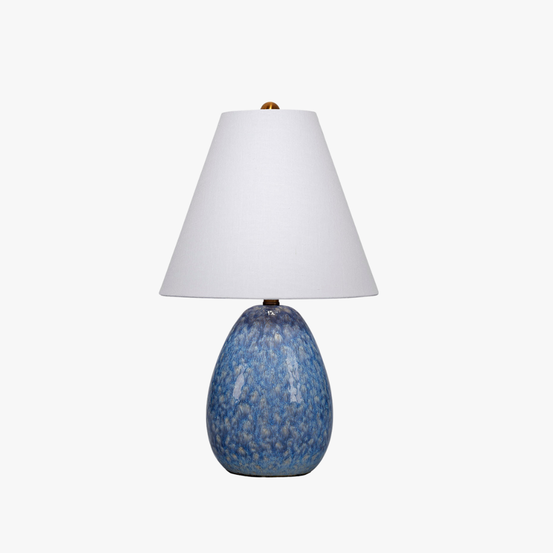 Juliette Azule Mini Lamp - Small Blue Counter Lamp - Dear Keaton
