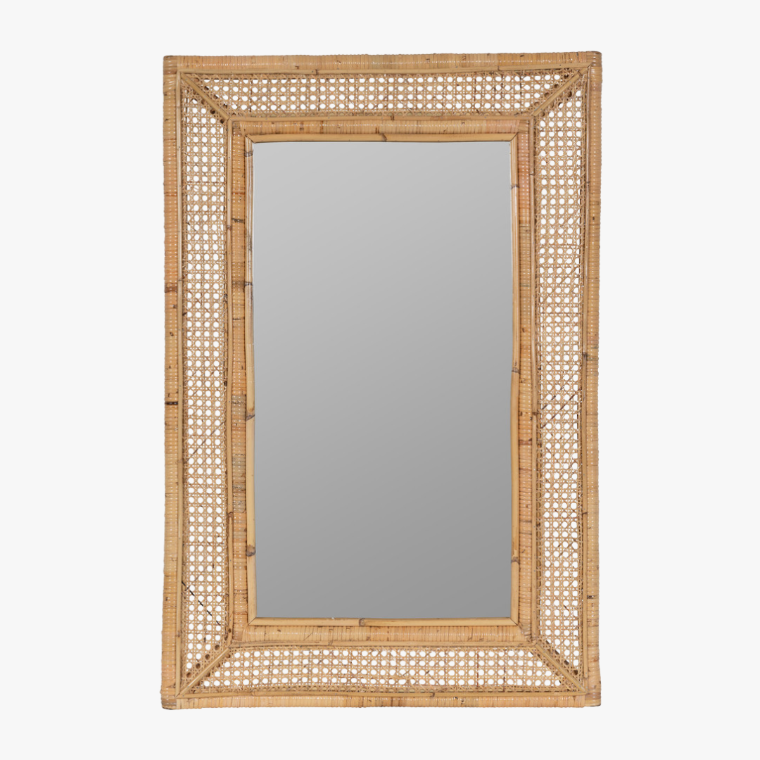 Juno Rattan Mirror by Dear Keaton
