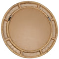 Juno Round Rattan Mirror - back view - D rings