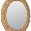 Juno Round Rattan Mirror - side view