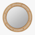 Juno Round Rattan Mirror