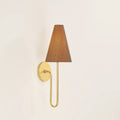 Justine Wall Sconce - brass gooseneck
