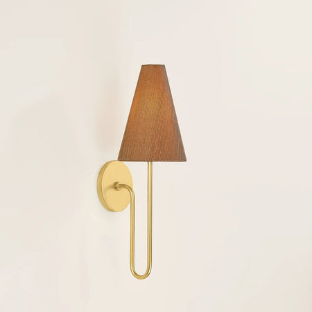 Justine Wall Sconce - brass gooseneck