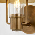 Kindle Brass and Glass Wall Sconce