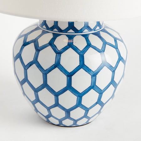 Kai Table Lamp honeycomb pattern
