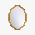 Kaia Mirror - Antiqued Gold Oval