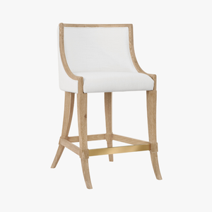 Karis Cerused Oak Counter Stool