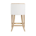 Karis Cerused Oak Counter Stool Barrel Back