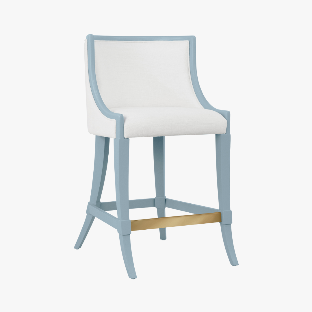 Karis Light Blue Counter Stool