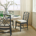 Keegan White Dining Table in window nook