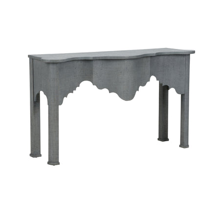 Kensington Haze Blue Raffia Console