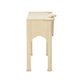 Kensington Natural Raffia Console Table side view