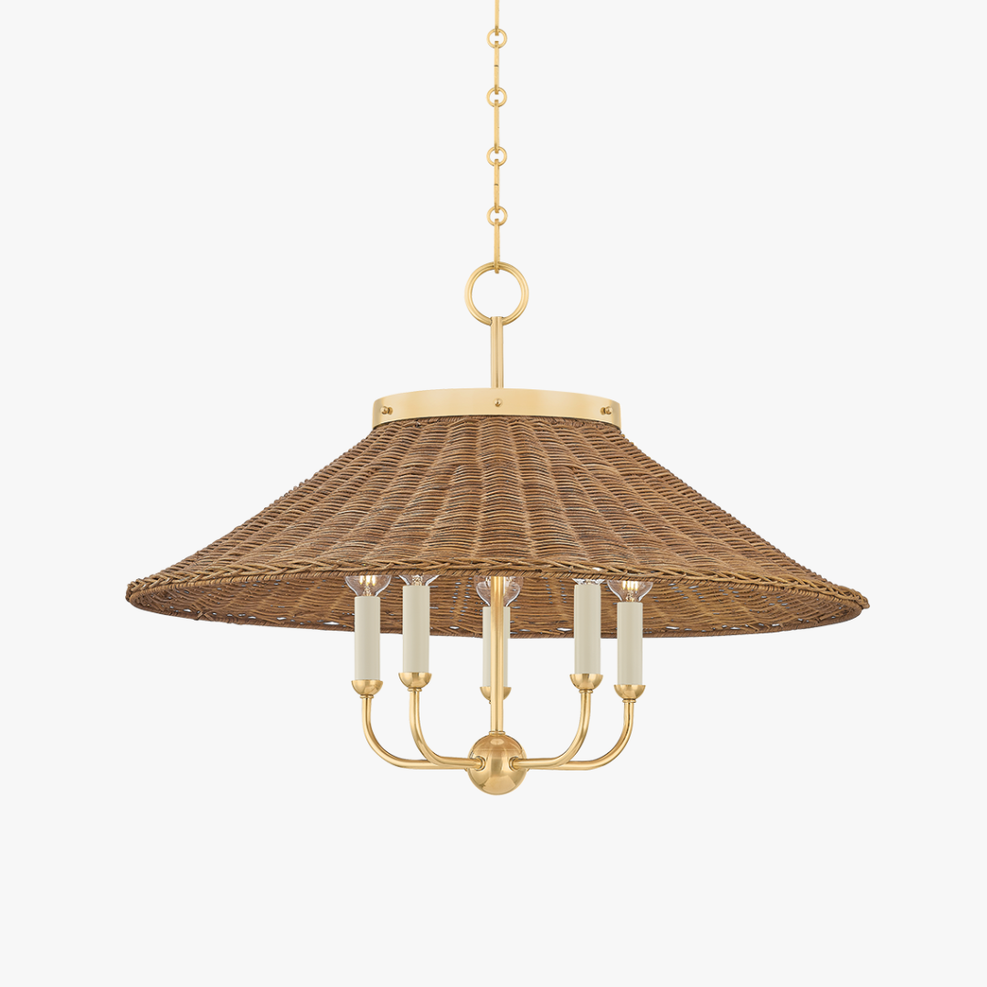 Kensington Rattan Chandelier