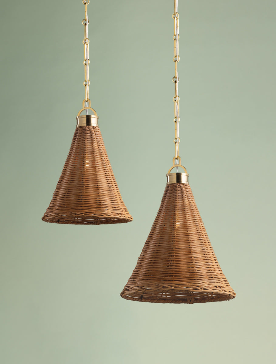 Kensington Rattan Pendant  - two sizes