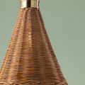 Kensington Rattan Pendant  - wicker closeup