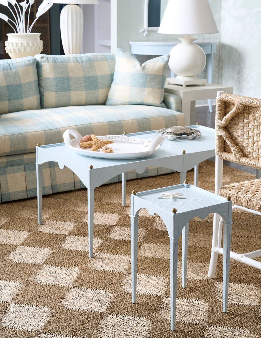 Kent Pale Blue Coffee Table - Painted Cocktail Table - Dear Keaton