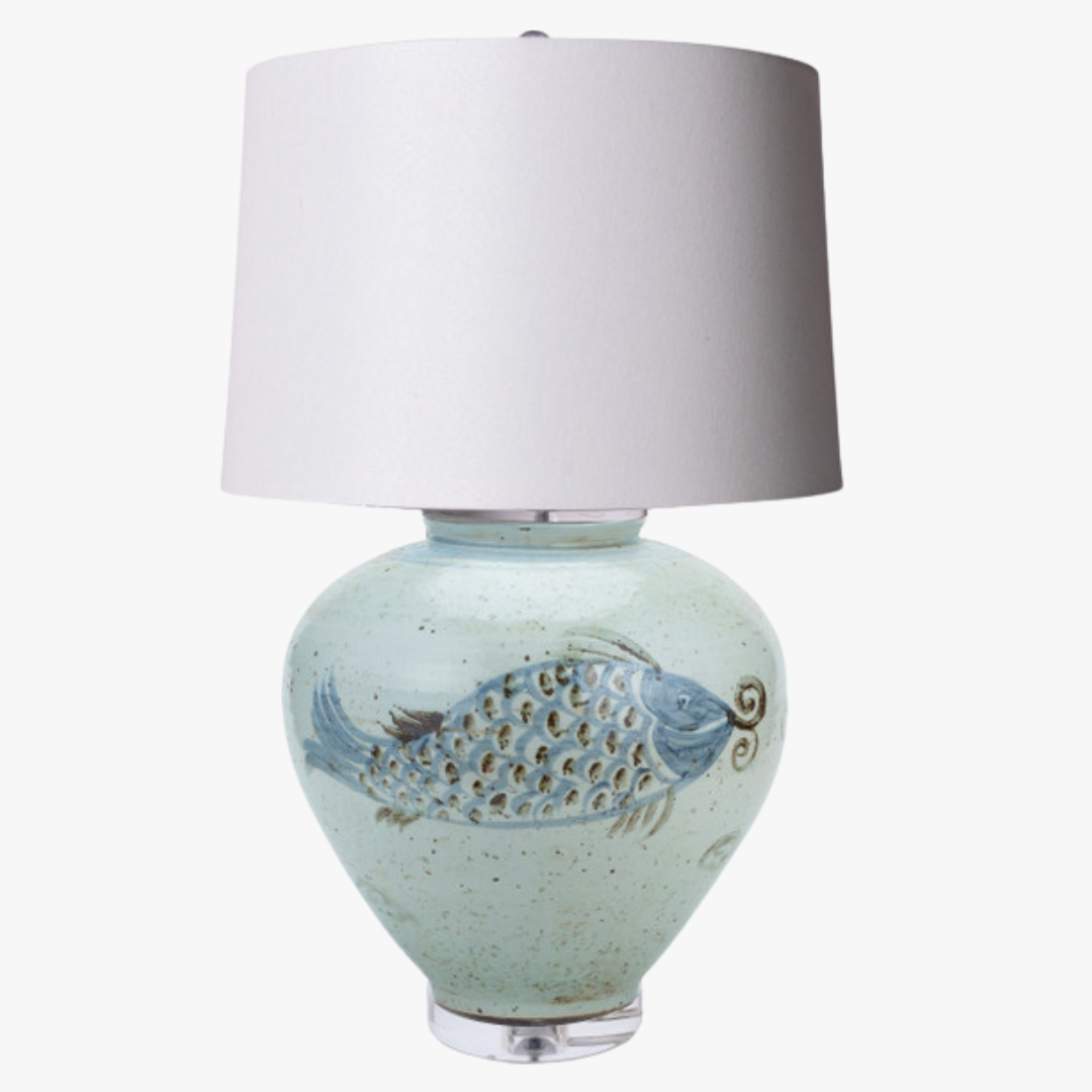 Koi Fish Large Jar Lamp