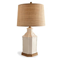 Amelia Cream Table Lamp with Raffia Drum Shade