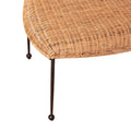 Lacoste Rattan Bench -  corner woven texure closeup