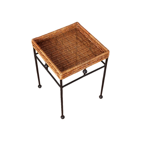 Lacoste Side Table rattan top