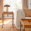 Lacoste Side Table styled in living room