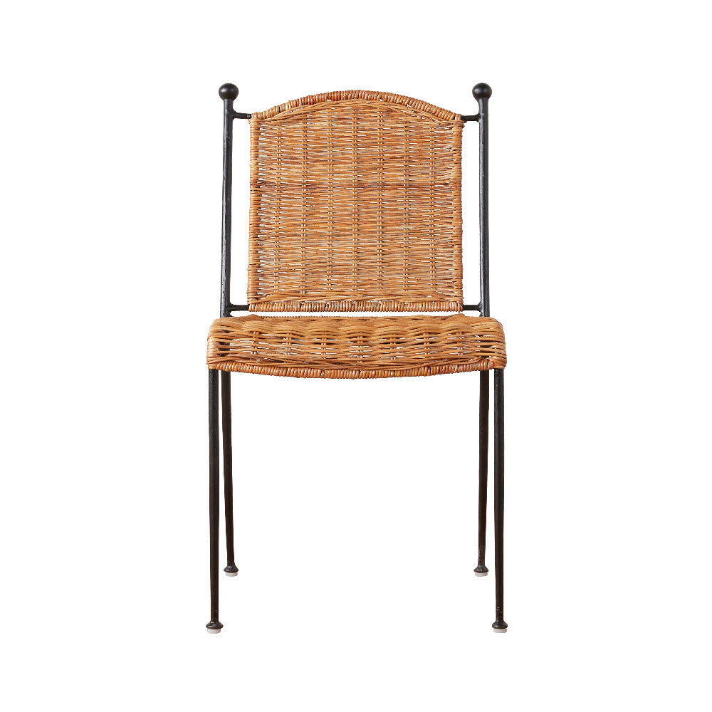 Lacoste Wicker Side Chair front view