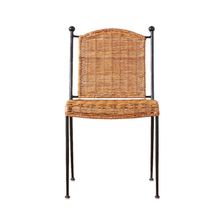 Lacoste Wicker Side Chair front view