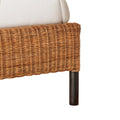 Lacoste Woven Rattan Bed texture closeup