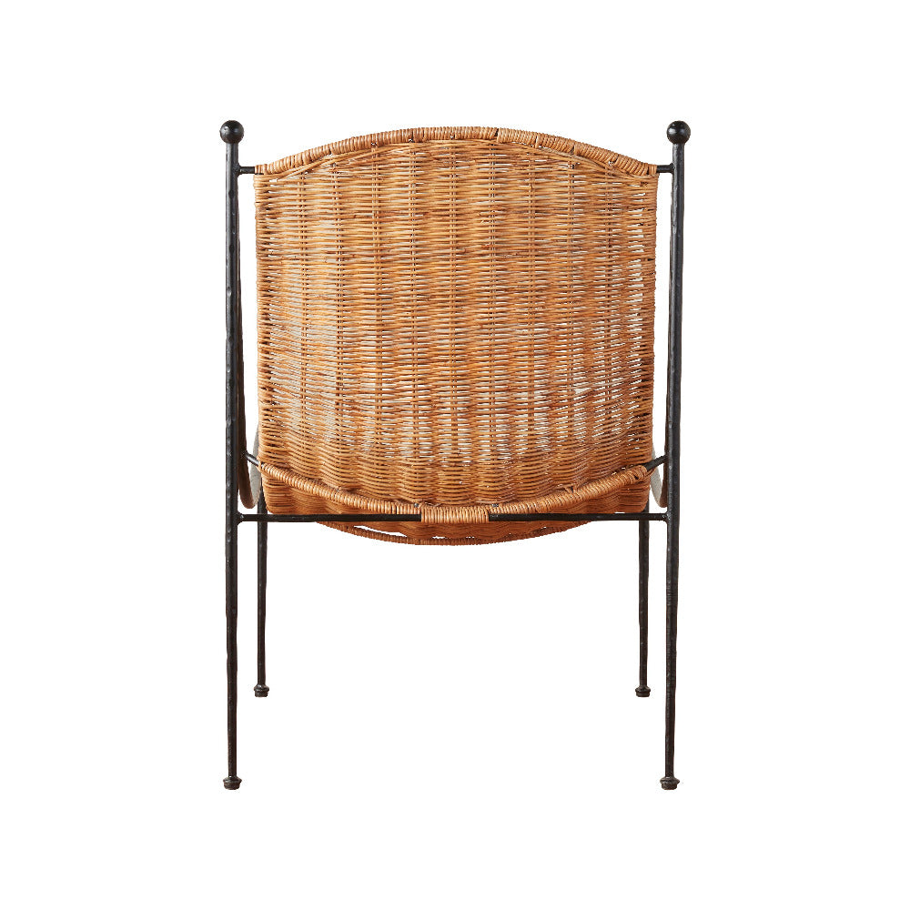 Lacoste Woven Wicker Chair Back