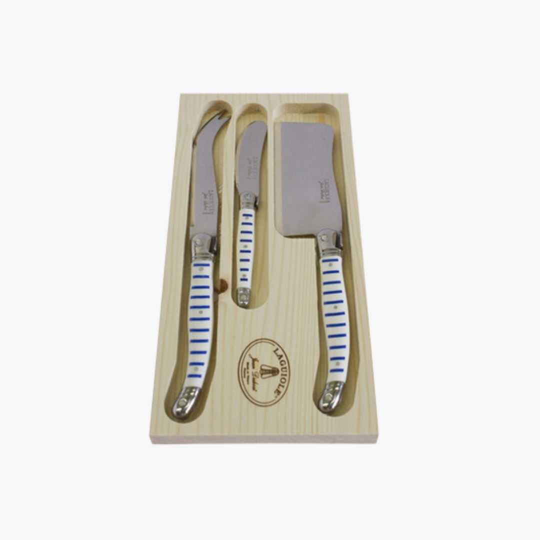 Laguiole Mariniere Stripe Cheese Knives