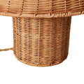 Lanai Woven Rattan Table Lamp base closeup