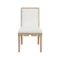 Lancaster Cerused Oak Chair - white performance fabric upholstery
