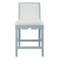 Lancaster Light Blue Counter Stool - performance fabric upholstery
