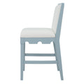 Lancaster Light Blue Counter Stool - side view