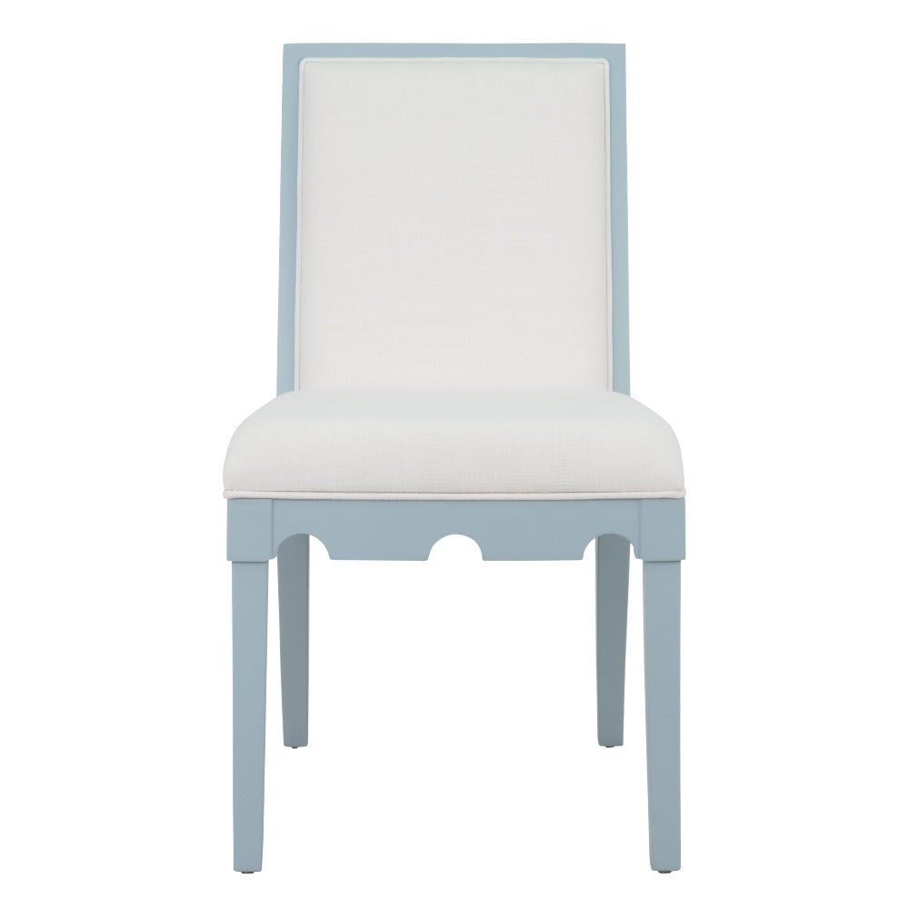 Lancaster Light Blue Matte Lacquer Dining Chair