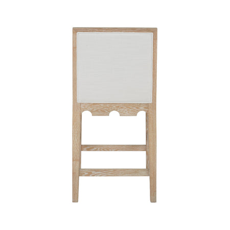 Lancaster Oak Counter Stool - white fabric back
