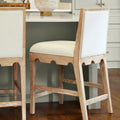 Lancaster Oak Counter Stools styled in kitchen