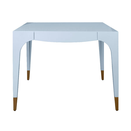 Langley Light Blue Lacquer Square Game Table
