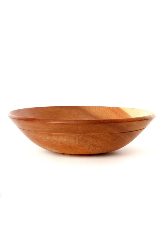 Large Mahogany Wood Salad Bowl - made in Zimbabwe