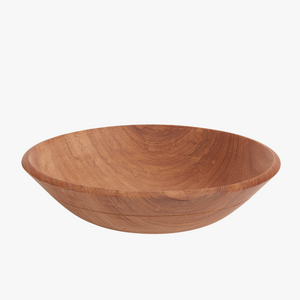 Large Mahogany Wood Salad Bowl