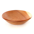 Large Mahogany Wood Salad Bowl - made in Zimbabwe - grain details