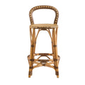 Laurent Rattan Counter Stool - front view