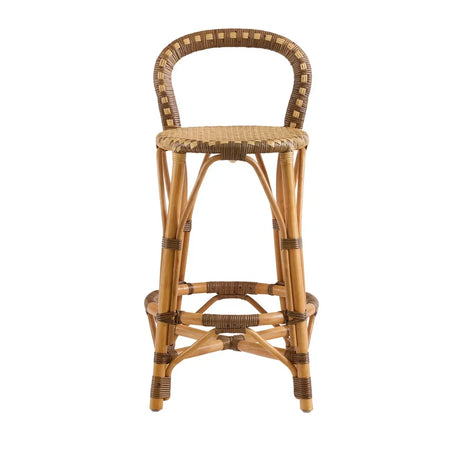 Laurent Rattan Counter Stool - front view