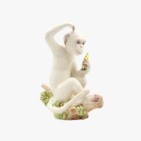 Left Facing Monkey Figurine