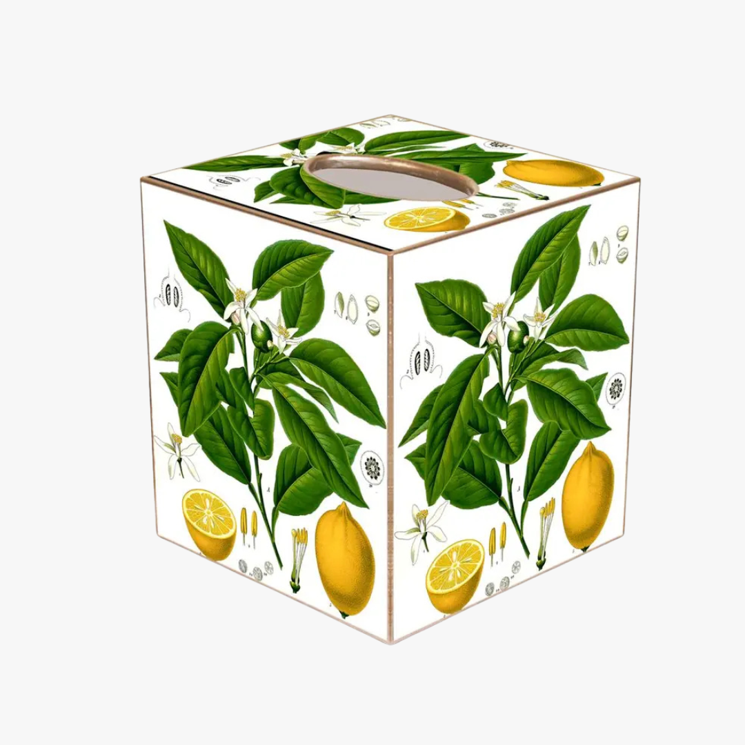 Lemon Blossom Tissue Box Cover